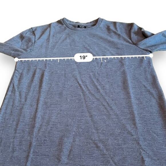 Level Ten LS Knit Long Sleeve Crewneck Tee Shirt in Navy Blue Sz S NEW‎ - Picture 5 of 6